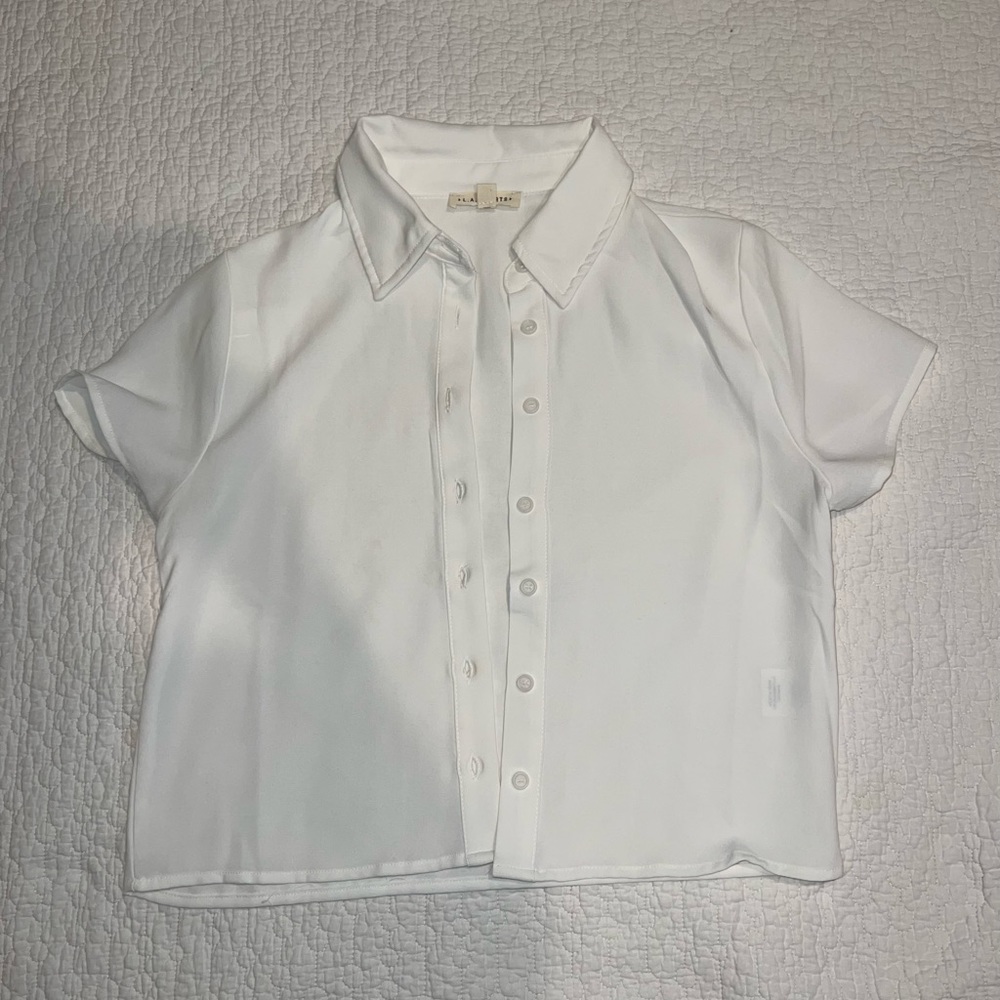 LA Hearts '90s Button Down Woven Top